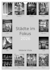Produktbild: St&auml;dte im Fokus (Wandkalender 2026 DIN A4 hoch), CALVENDO Monatskalender