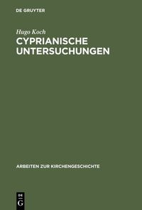 Produktbild: Cyprianische Untersuchungen