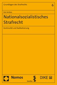Produktbild: Nationalsozialistisches Strafrecht