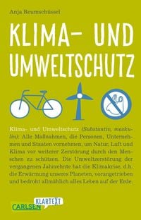 Produktbild: Klima- und Umweltschutz (Carlsen Klartext)