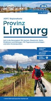 Produktbild: BVA ADFC Regionalkarte Limburg, mit Knotenpunkten 1:75.000