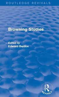 Produktbild: Browning Studies (Routledge Revivals)