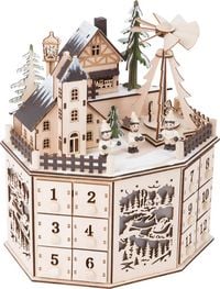 Produktbild: Small foot 10997 - Adventskalender Pyramide mit Beleuchtung, Holz, H&ouml;he 27cm