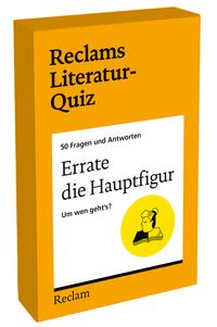 Produktbild: Errate die Hauptfigur. Um wen geht&rsquo;s? 50 Fragen und Antworten f&uuml;r B&uuml;chermenschen