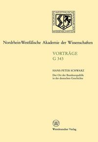 Produktbild: Der Ort der Bundesrepublik in der deutschen Geschichte