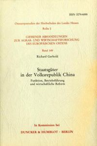 Produktbild: Staatsg&uuml;ter in der Volksrepublik China.
