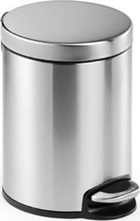 Produktbild: Durable 340023 340023 Papierkorb 5l (&Oslash; x H) 205mm x 290mm Edelstahl Silber 1St.