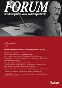 Produktbild: Forum f&uuml;r osteurop&auml;ische Ideen- und Zeitgeschichte. 18. Jahrgang, Heft 2