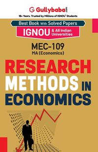 Produktbild: MEC-09/MEC-109 Research Methods in Economics