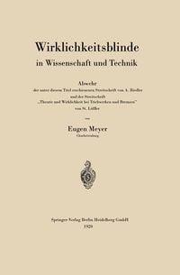 Produktbild: Wirklichkeitsblinde in Wissenschaft und Technik