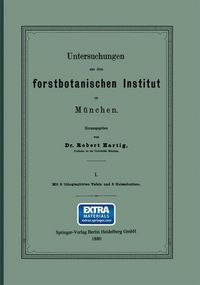 Produktbild: Untersuchungen aus dem Forstbotanischen Institut zu M&uuml;nchen