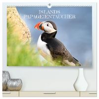 Produktbild: Islands Papageientaucher (hochwertiger Premium Wandkalender 2027 DIN A2 quer), Kunstdruck in Hochglanz