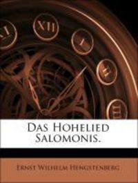 Produktbild: Hengstenberg, E: Hohelied Salomonis.