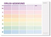 Produktbild: paper&you Tisch-Block Familien-Wochenplaner A4