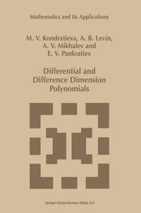 Produktbild: Differential and Difference Dimension Polynomials