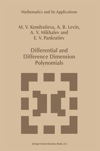 Produktbild: Differential and Difference Dimension Polynomials