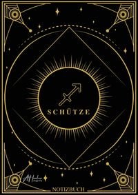 Produktbild: Edles Notizbuch Sternzeichen Sch&uuml;tze | Designed by Alfred Herler