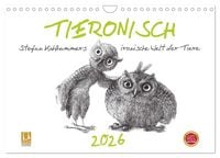 Produktbild: TIERONISCH (Wandkalender 2026 DIN A4 quer), CALVENDO Monatskalender
