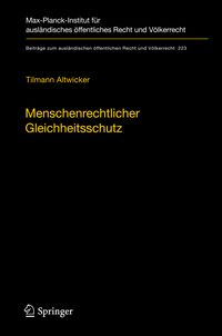 Produktbild: Menschenrechtlicher Gleichheitsschutz