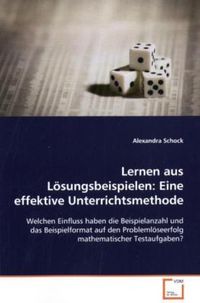 Produktbild: Schock, A: Lernen aus L&ouml;sungsbeispielen: Eine effektive Unte