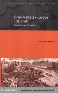 Produktbild: Grain Markets in Europe, 1500-1900