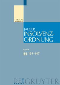 Produktbild: Insolvenzordnung / &sect;&sect; 129-147