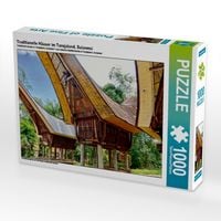 Produktbild: CALVENDO Puzzle Traditionelle H&auml;user im Torojaland, Sulawesi 1000 Teile Puzzle quer | 1000 Teile Lege-Gr&ouml;&szlig;e 64 &times; 48 cm Foto-Puzzle f&uuml;r gl&uuml;ckliche Stunden