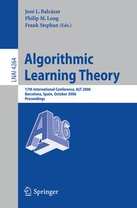 Produktbild: Algorithmic Learning Theory