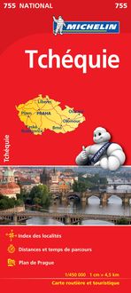 Czechia - Michelin National Map 755 Michelin