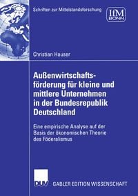 Produktbild: Au&szlig;enwirtschaftsf&ouml;rderung f&uuml;r kleine und mittlere Unternehmen in der Bundesrepublik Deutschland