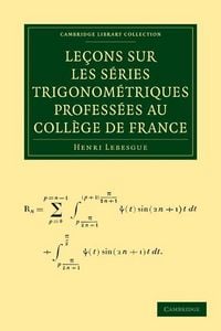 Produktbild: Lecons Sur Les Series Trigonometriques Professees Au College de France