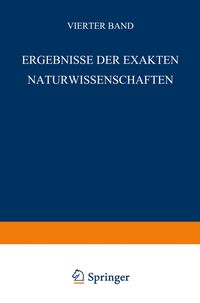 Produktbild: Ergebnisse der Exakten Naturwissenschaften