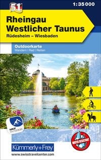 Produktbild: Rheingau Westlicher Taunus Rüdesheim, Wiesbaden, Nr. 51 Outdoor Deutschland 1:35 000