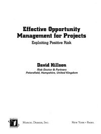 Produktbild: Effective Opportunity Management for Projects