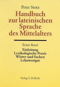Produktbild: Handbuch zur lateinischen Sprache des Mittelalters. Tl.1