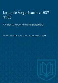Produktbild: Lope de Vega Studies 1937-1962