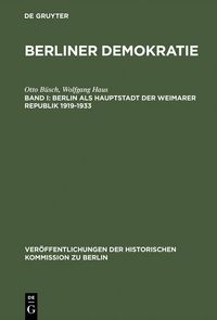 Produktbild: Berlin als Hauptstadt der Weimarer Republik 1919-1933