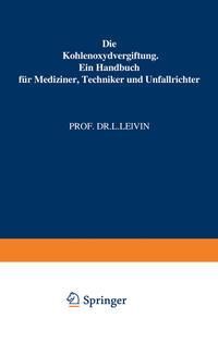 Produktbild: Die Kohlenoxydvergiftung