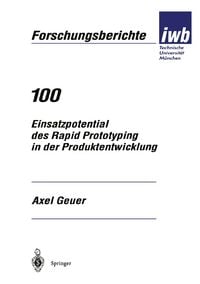 Produktbild: Einsatzpotential des Rapid Prototyping in der Produktentwicklung
