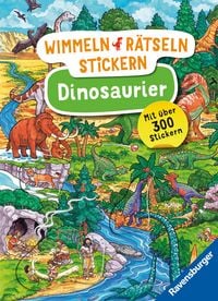 Produktbild: Wimmeln, R&auml;tseln, Stickern: Dinosaurier