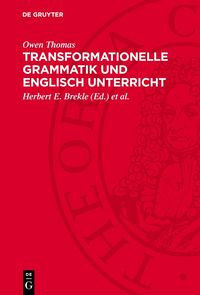 Produktbild: Transformationelle Grammatik und Englisch Unterricht