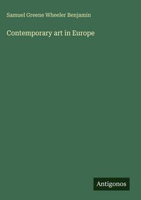 Produktbild: Contemporary art in Europe