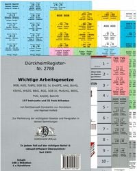 Produktbild: D&uuml;rckheimregister&reg; Arbeitsgesetze mit Stichworten