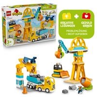 Produktbild: LEGO DUPLO Town 10476 Baustelle mit Baufahrzeugen &ndash; 3-in-1-Set, Spielset