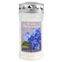Produktbild: Gedenkkerze Vergissmeinnicht 70x170mm
