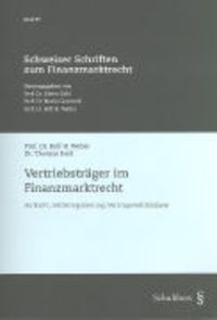Produktbild: Vertriebstr&auml;ger im Finanzmarktrecht