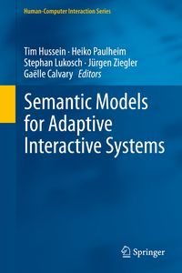 Produktbild: Semantic Models for Adaptive Interactive Systems