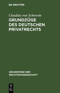 Produktbild: Grundz&uuml;ge des deutschen Privatrechts