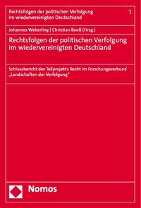 Produktbild: Rechtsfolgen der politischen Verfolgung im wiedervereinigten Deutschland