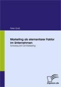Produktbild: Marketing als elementarer Faktor im Unternehmen